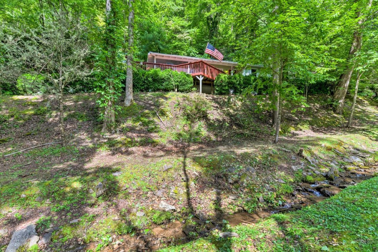 Tranquil Creekside Cottage With Deck And Lanai Franklin Exterior foto