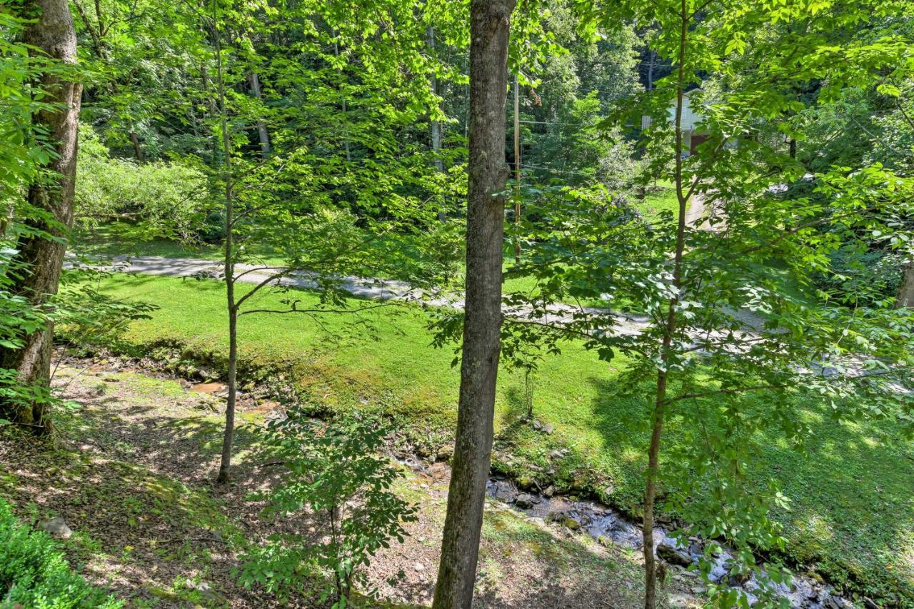 Tranquil Creekside Cottage With Deck And Lanai Franklin Exterior foto