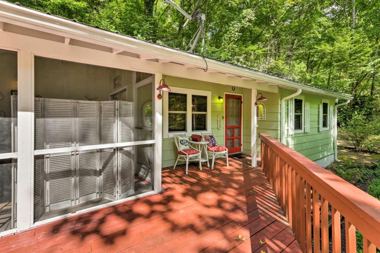 Tranquil Creekside Cottage With Deck And Lanai Franklin Exterior foto